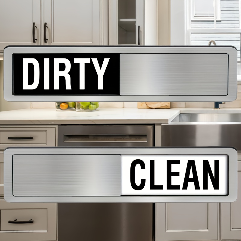dishwasher clean dirty indicator shutter     when you   non with   stickers dishwasher indicator kitchen decor silvery   7 x 2