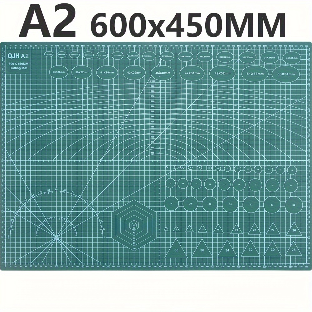 

[ ] A2 Cutting Mat - 60x45cm Pvc For Sewing, Quilting, & Art -