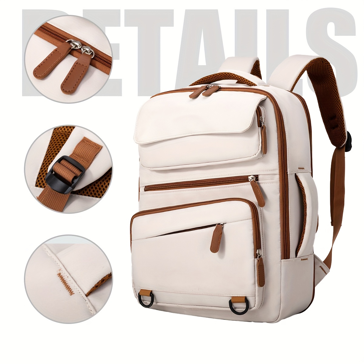 Sac à dos de voyage à compression sous vide pour hommes et femmes, approuvé pour avion | Grande capacité avec compartiment à chaussures et housse pour tige télescopique | Polyester renforcé durable | Idéal pour voyages d'affaires, vacances, campus et usage quotidien