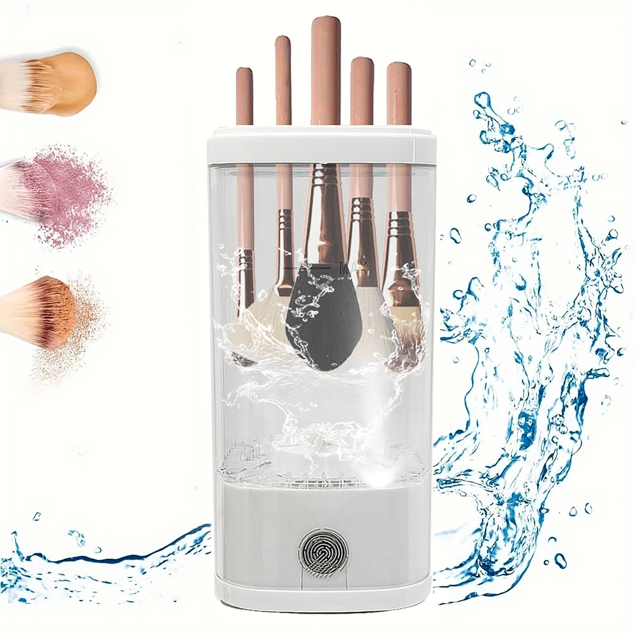 

Makeup Brush Cleaner Machine - Automatic, Rechargeable, Portable, And Cosmetic Brush Cleaner And Dryer For Makeup Brushes