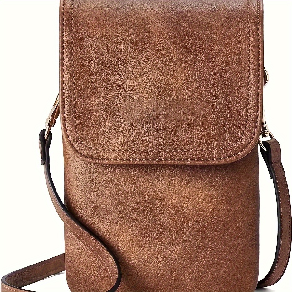 TEMU Women's Crossbody Bag Women' Phone Bag With Card Slot Women' Card Wallet Adjustable Strap Messenger Bag For Daily Use