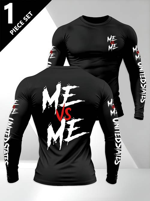imagen del artículo camiseta de larga para hombre con estampado, top de regular para /otoño, camisa casual de larga para exteriores