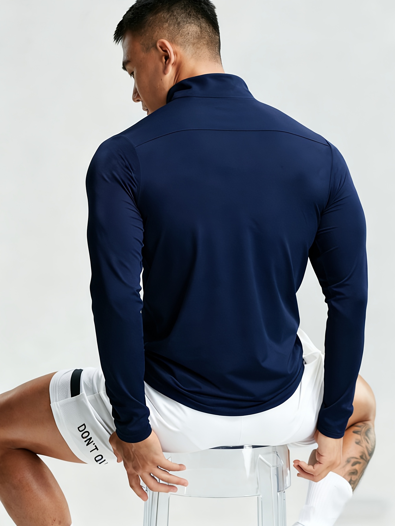 New Men'S Polo Shirt, Stylish And Trendy Print Polo for Men, Featuring a Half-Zip Collar, Suitable for Jogging, Gym, Cycling, Marathons, And Other Sportswear, Breathable And Not Stuffy, Machine Washable