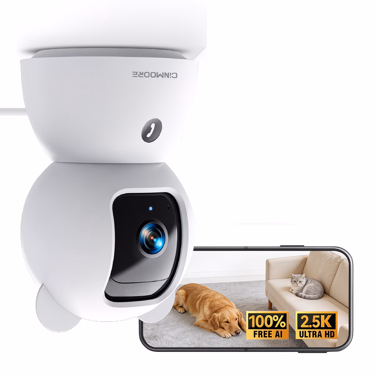 2 5 camera indoor non subscription ai