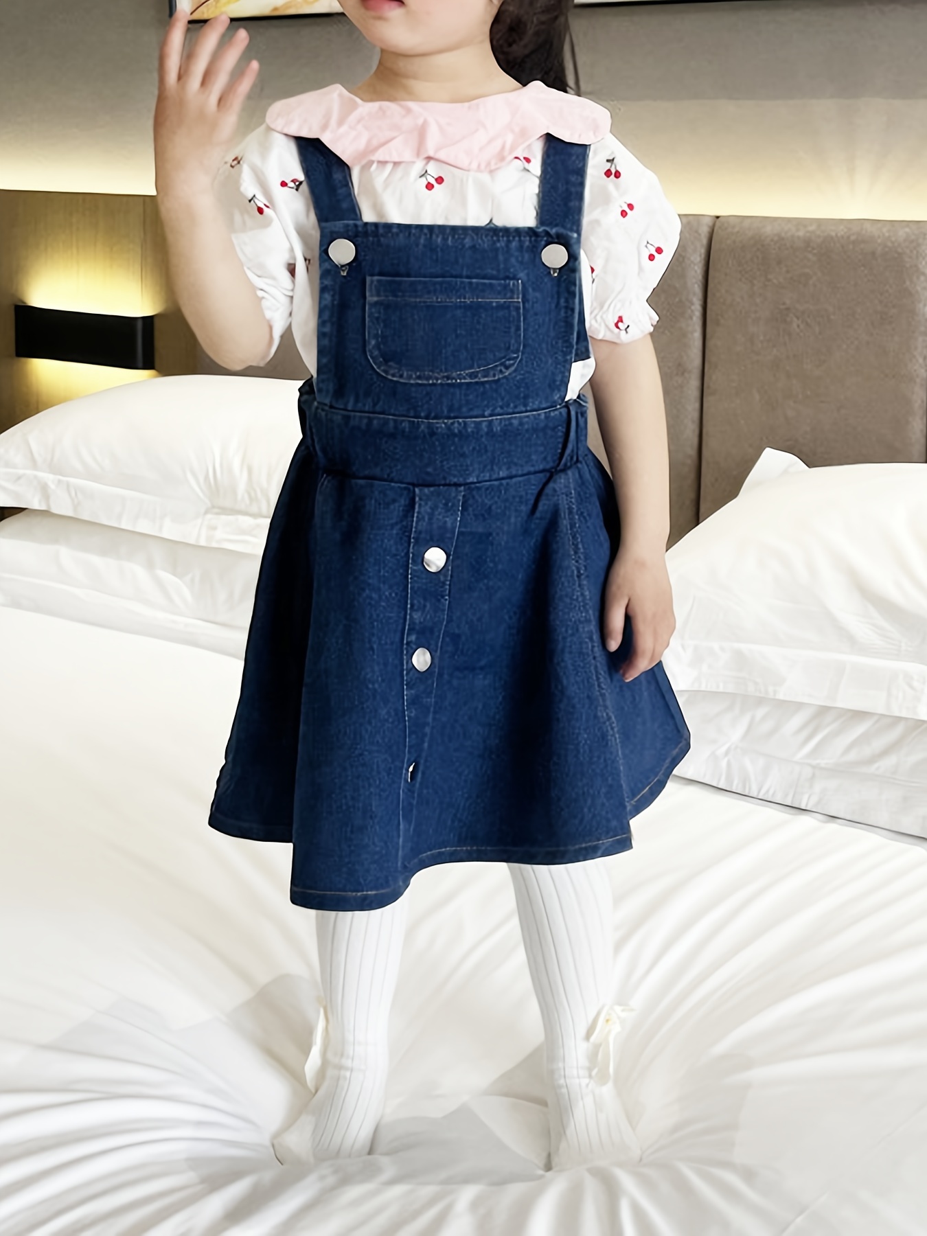 korean denim suspender dress spring summer new
