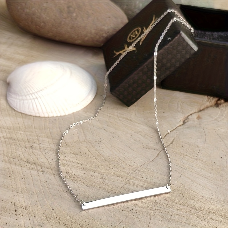 Women's Minimalist Long Geometric Pendant Necklace