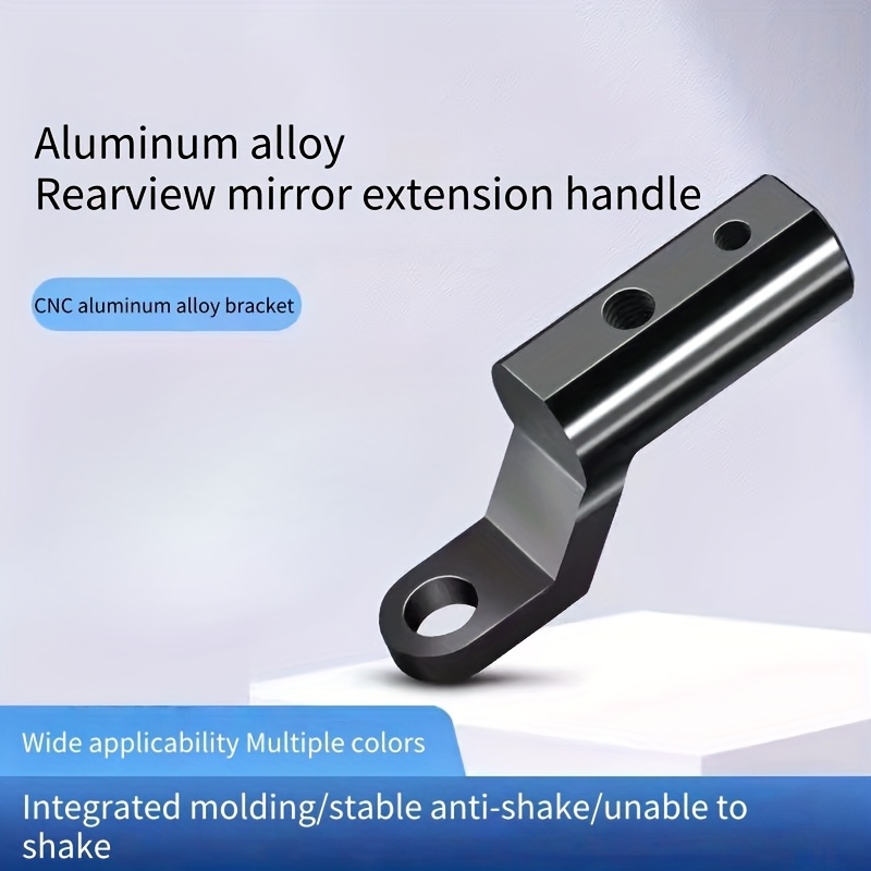 TEMU 1pc Motorcycle Modification Extension Bracket - Multi-functional Adapter Mount With Fixed Rod And Mirror Holder