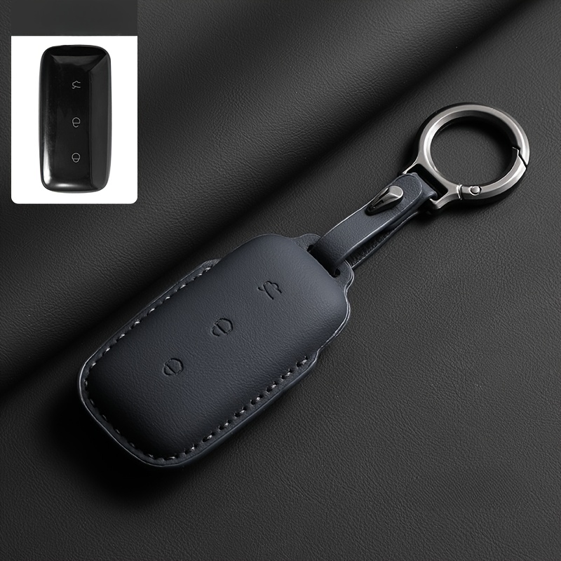 TEMU 1pc Premium Faux Leather Car Key Case For For Galaxy L7 L6 Max 1.5t Plus For Galaxy L7 Max E8 E5 - Scratch And Wear Resistant Key Fob Cover,