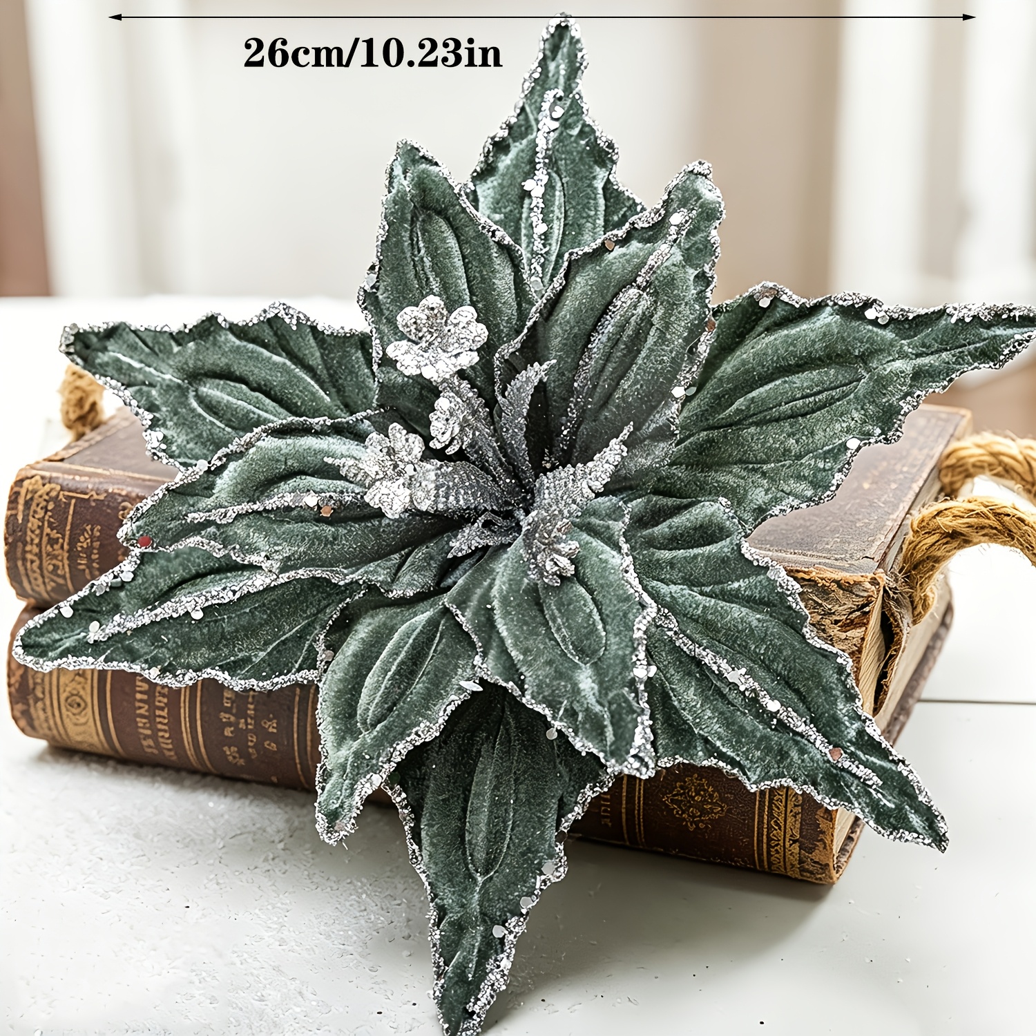 TEMU Christmas Flowers, Handmade Artificial Flowers, Fake Flowers, Christmas Tree Ornaments, Christmas Decorations, Multi-colors , Home Decoration