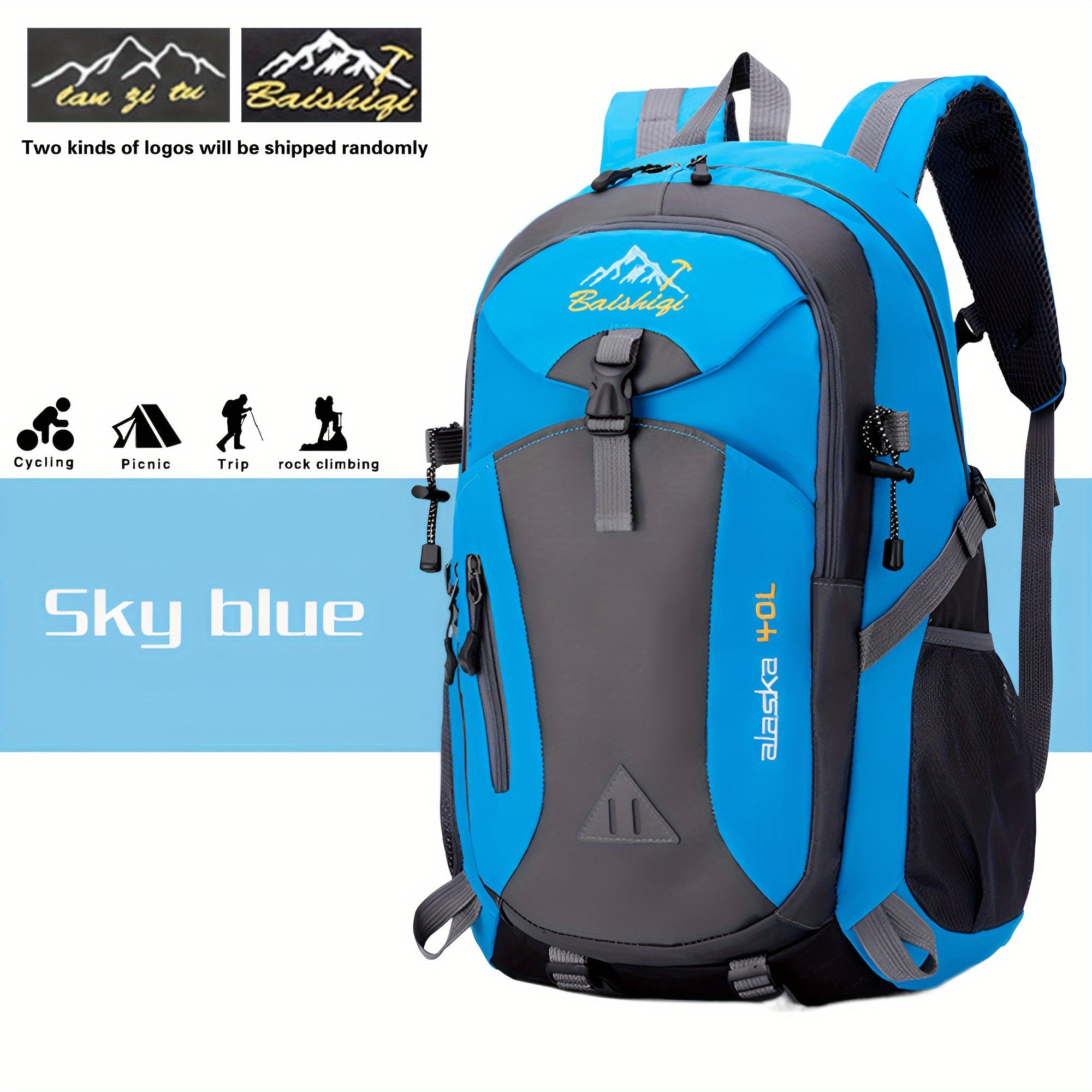Mochila multifuncional de gran capacidad para exteriores, bolsa de montaña resistente y ligera, mochila para senderismo, bolsa deportiva para entrenamiento, bolsa de viaje elegante, bolsa ligera para ciclismo - Imagen 17