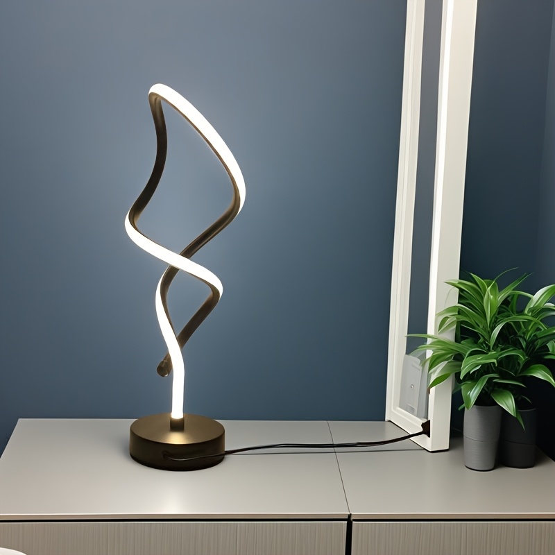 Cane Modern LED Desk Lamp with USB Three-Tone Dimming