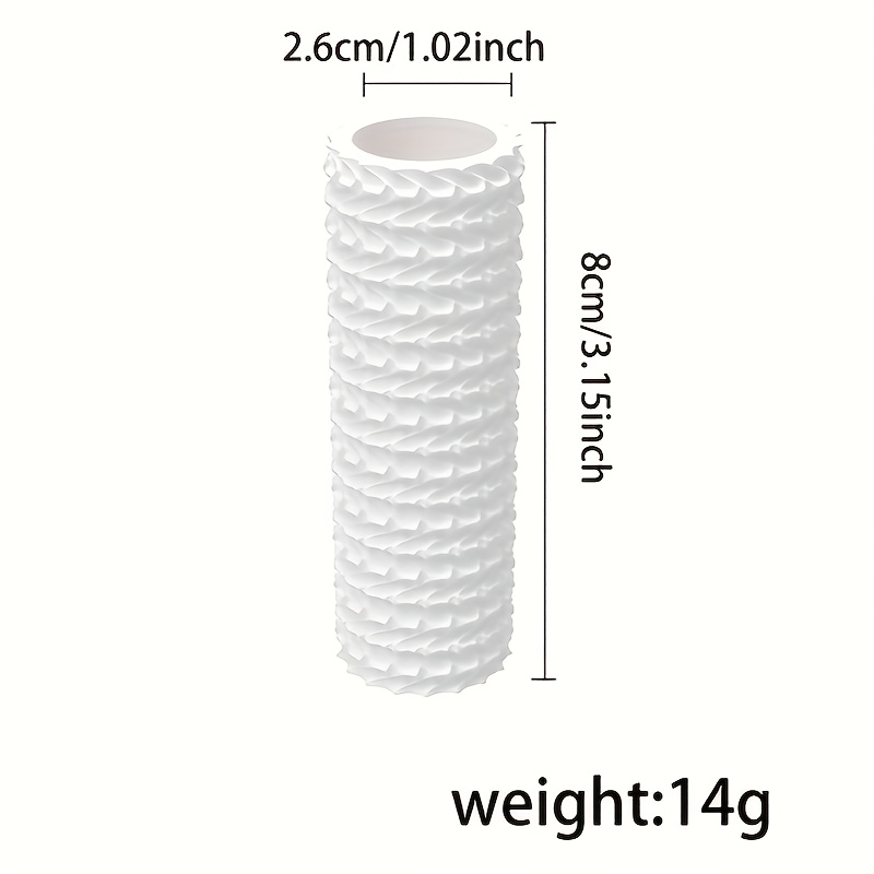 TEMU 1pc Elegant & Light Woven Texture Roller - Durable Plastic Pressing Tool With Intricate Patterns For Jewelry Making, Polymer Clay Art & Pottery