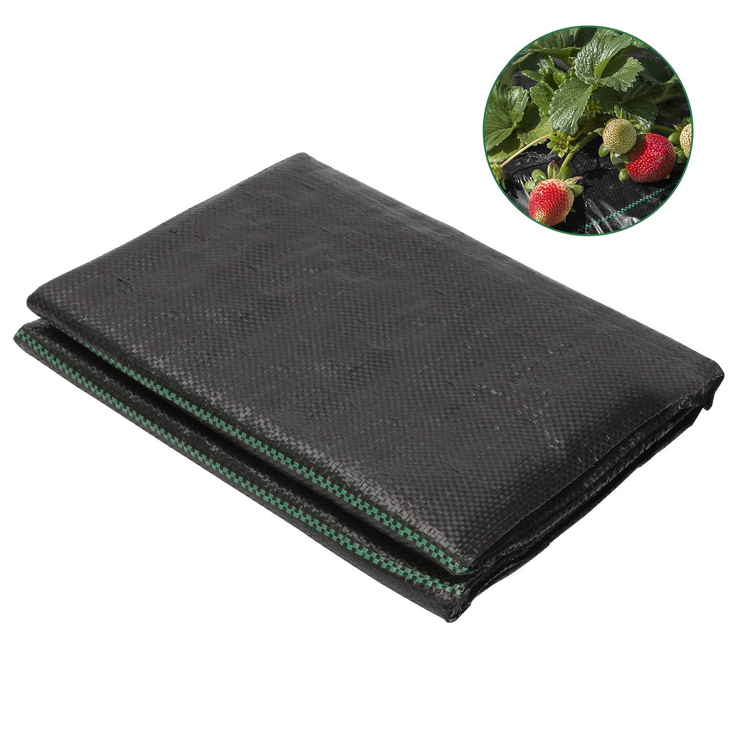 Image of Superior Quality Weed Control Fabric, 1m/2m//4m X 10m, 100g/m², Suitable For Large-area Weed Control, Uv-resistant And Stable Ground Cover, Durable Weed , Suitable For Gardens, Raised Flower Beds, And