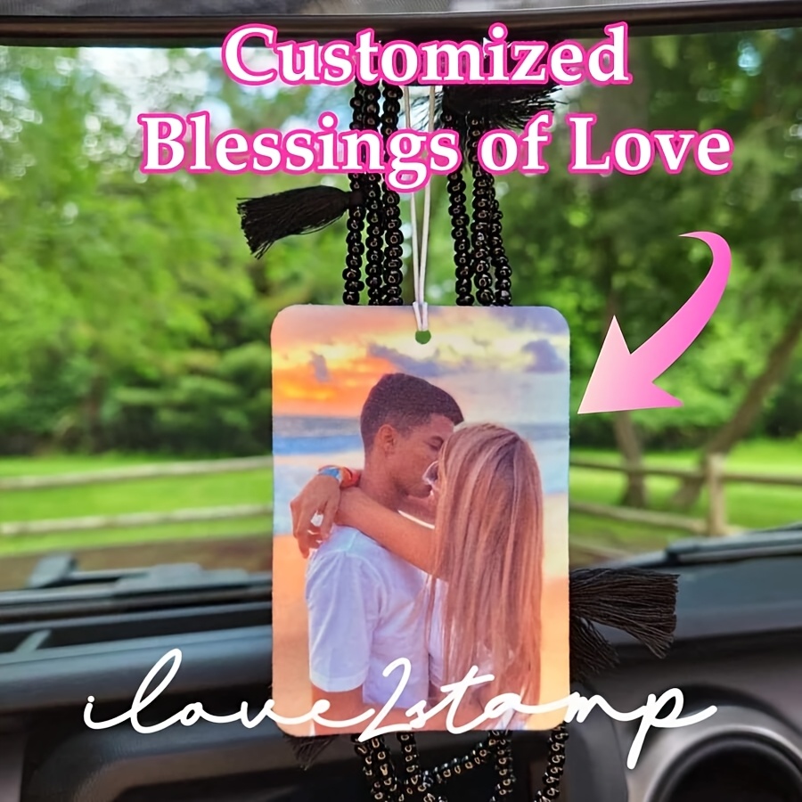 TEMU Custom Acrylic Photo Keychain - Personalized Car & Backpack Accessory, Perfect Gift For , , Hanging Decoration, High Definition