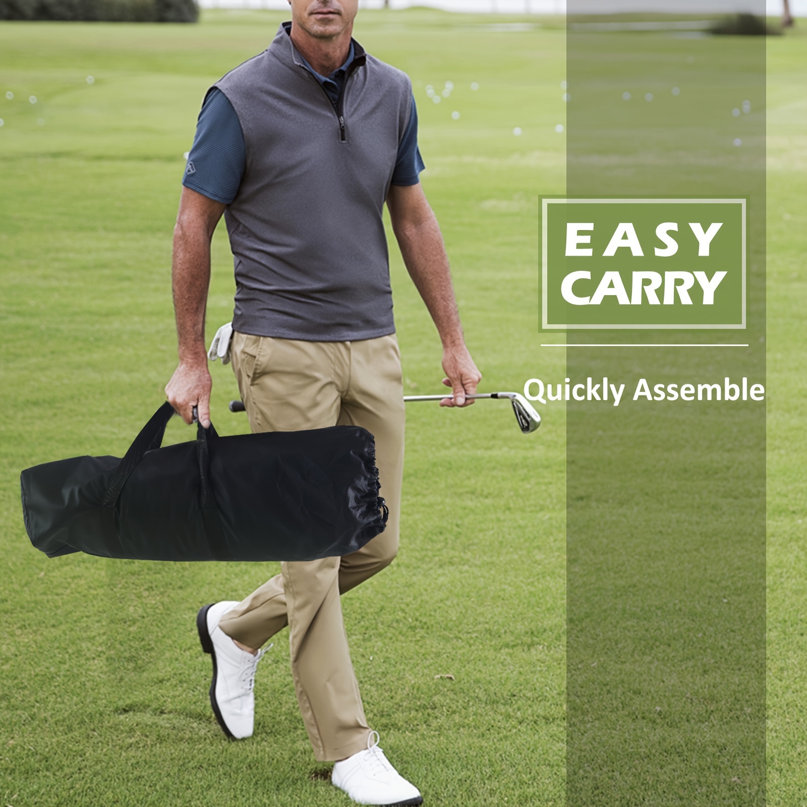 Portable Golf Hitting Net with Carry Bag