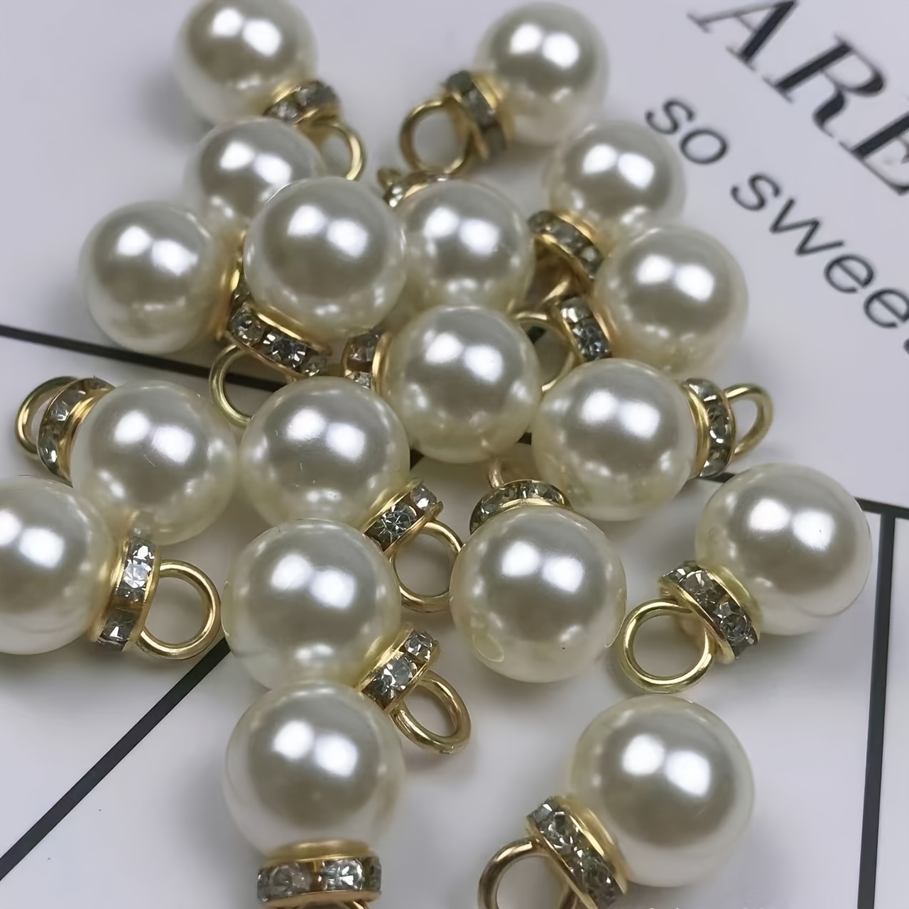 TEMU Pendentif 100 haute luminosité avec boucles de suspension, pendentifs pour sacs cadeaux Xi Pu, accessoires vestimentaires, décorations