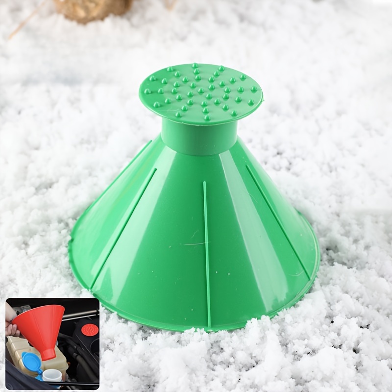 Windshield Magic Ice Scraper Oil Funnel Snow Shovel Ice - Temu