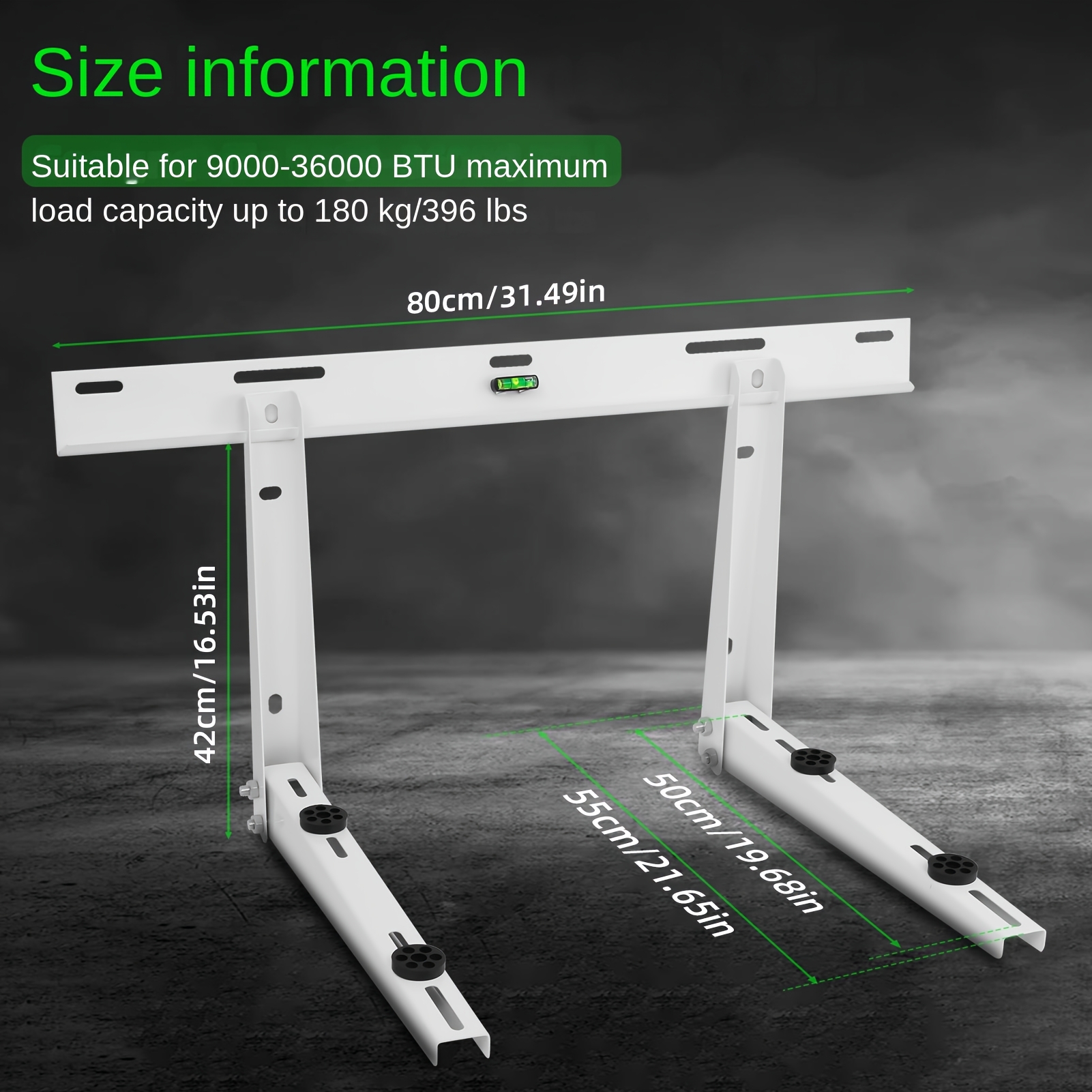 Image of Wall Mounting Bracket For Mini Split Air Conditioner Outdoor Stainless Steel