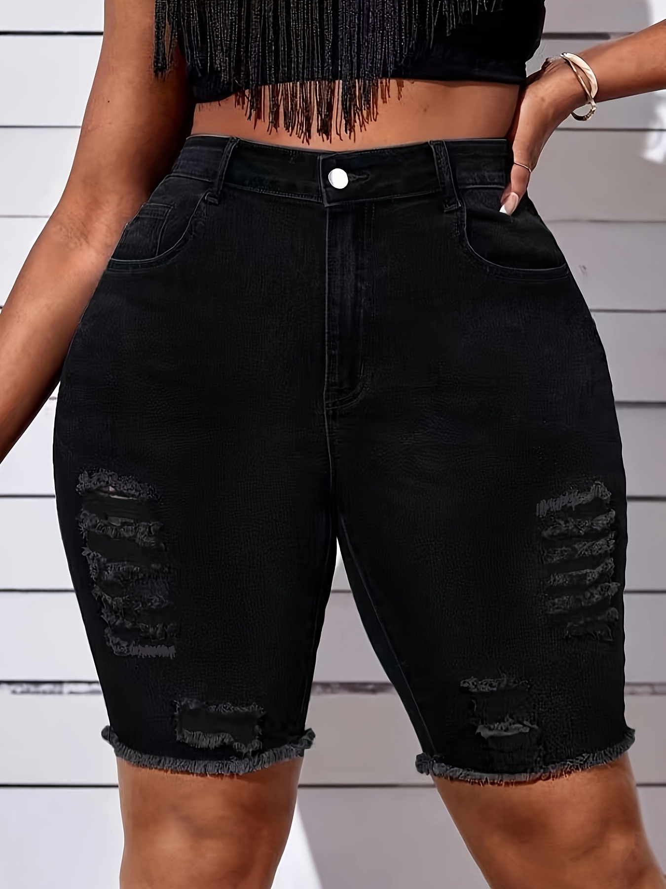 Jeans Shorts Schwarze Enge Shorts Pepe Jeans Damen Jeans Short