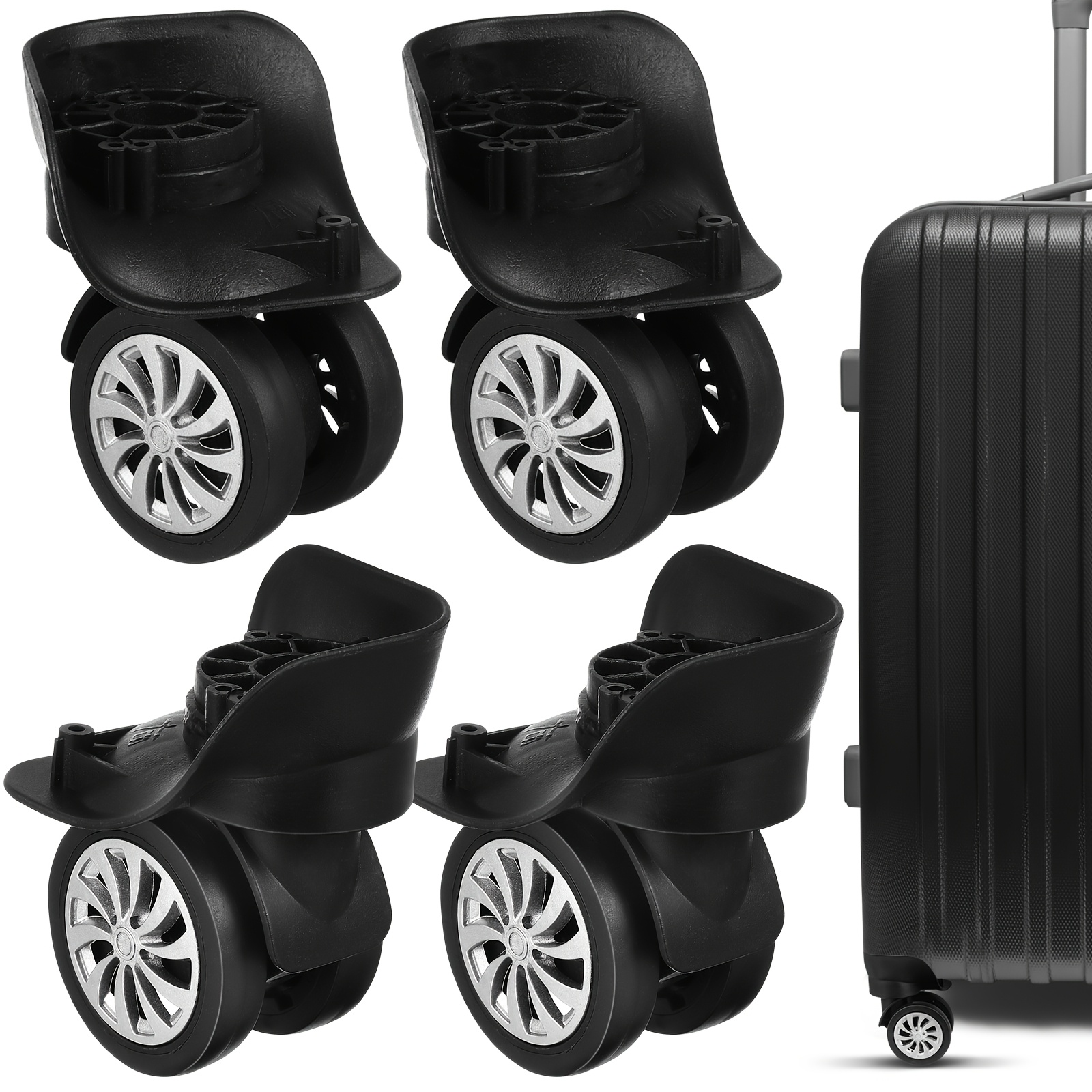 Image of Travel Suitcase Trolley Wheel Additions (4pcs Set)