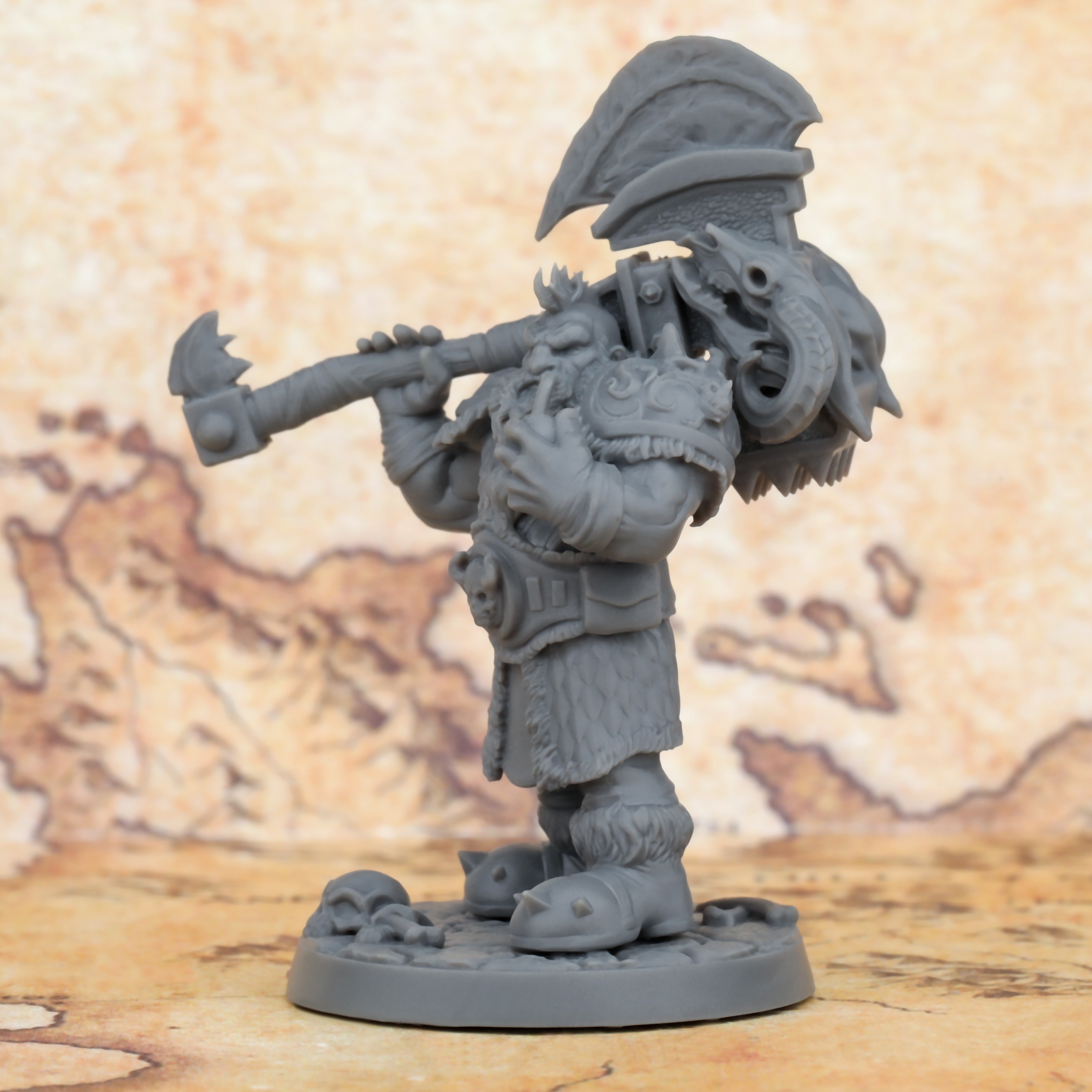 Dwarf Warrior 30mm Miniature - Fantasy Rpg Tabletop Figure, Durable ...