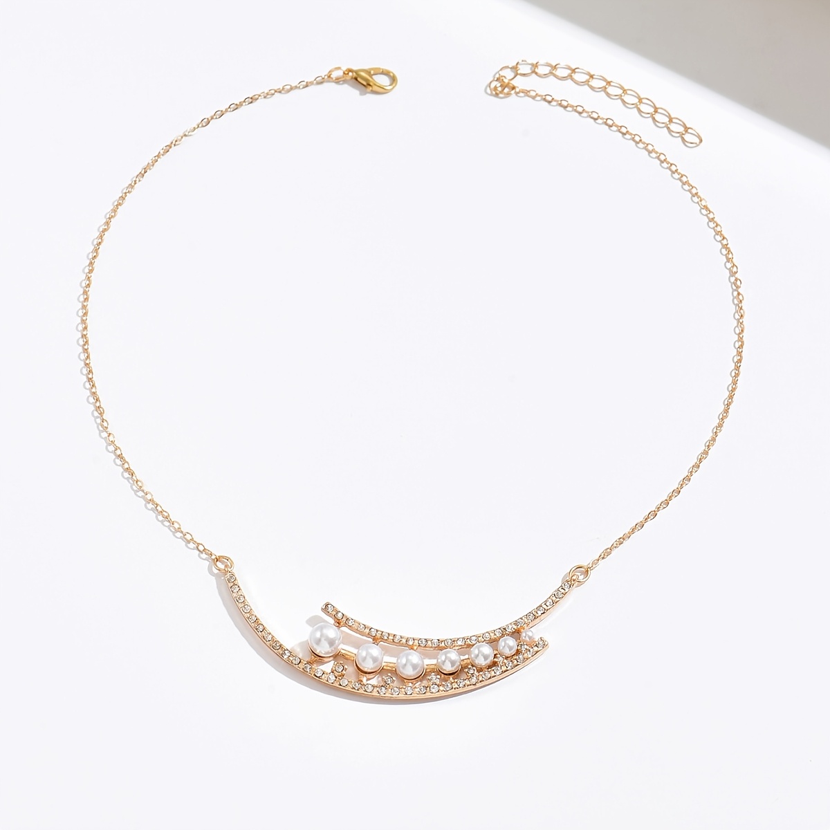 Women's Hip-Hop Punk Style Linear Double-Row Necklace