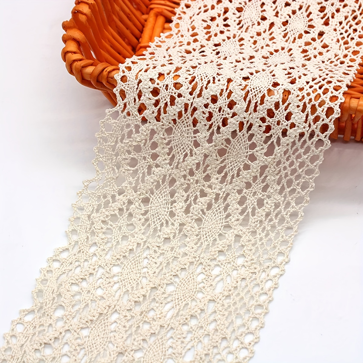 Image of 1 Yard 10cm Wide Lace Ruffle Thread Ruffle Ruffle Decoration Supplies Lace Fabric Clothing Supplies