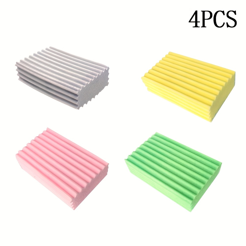4pcs Multifunctional Creative Cleaning Absorbent Sponges, Square Pva High-density Sponges For Kitchen Cleaning And Dishwashing