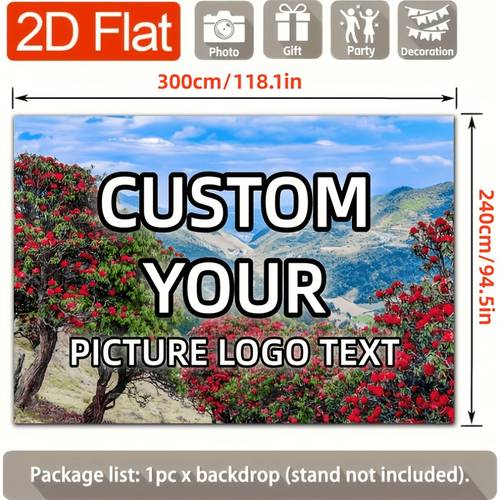 item picture 1pc customizable wall decoration for holiday parties birthday parties suitable for custom for anniversary weddings business events graduation ceremonies applicable for bedrooms outdoors families