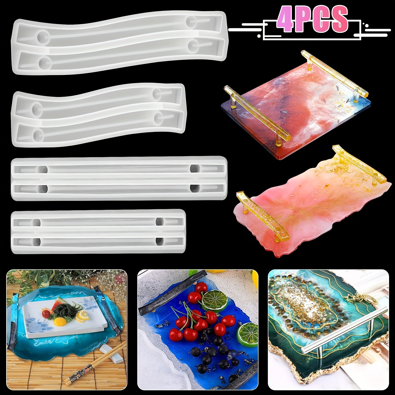 

4pcs Set For Epoxy - Diy Handles & Jewelry Making Kit