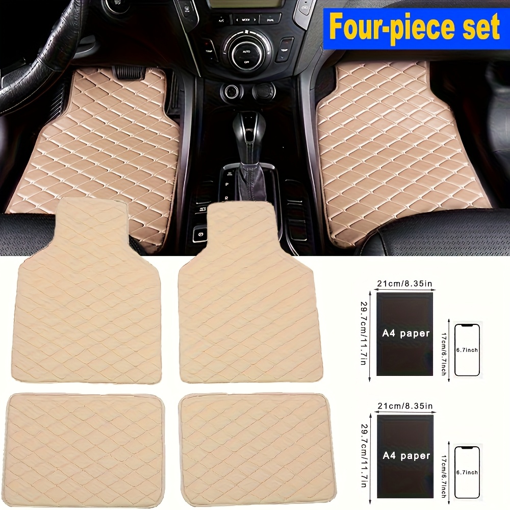 Universal 4-Piece Floor Mats For Car Or Van | Black Carpet With Rubber Backing | UK Made | EZY-CARE