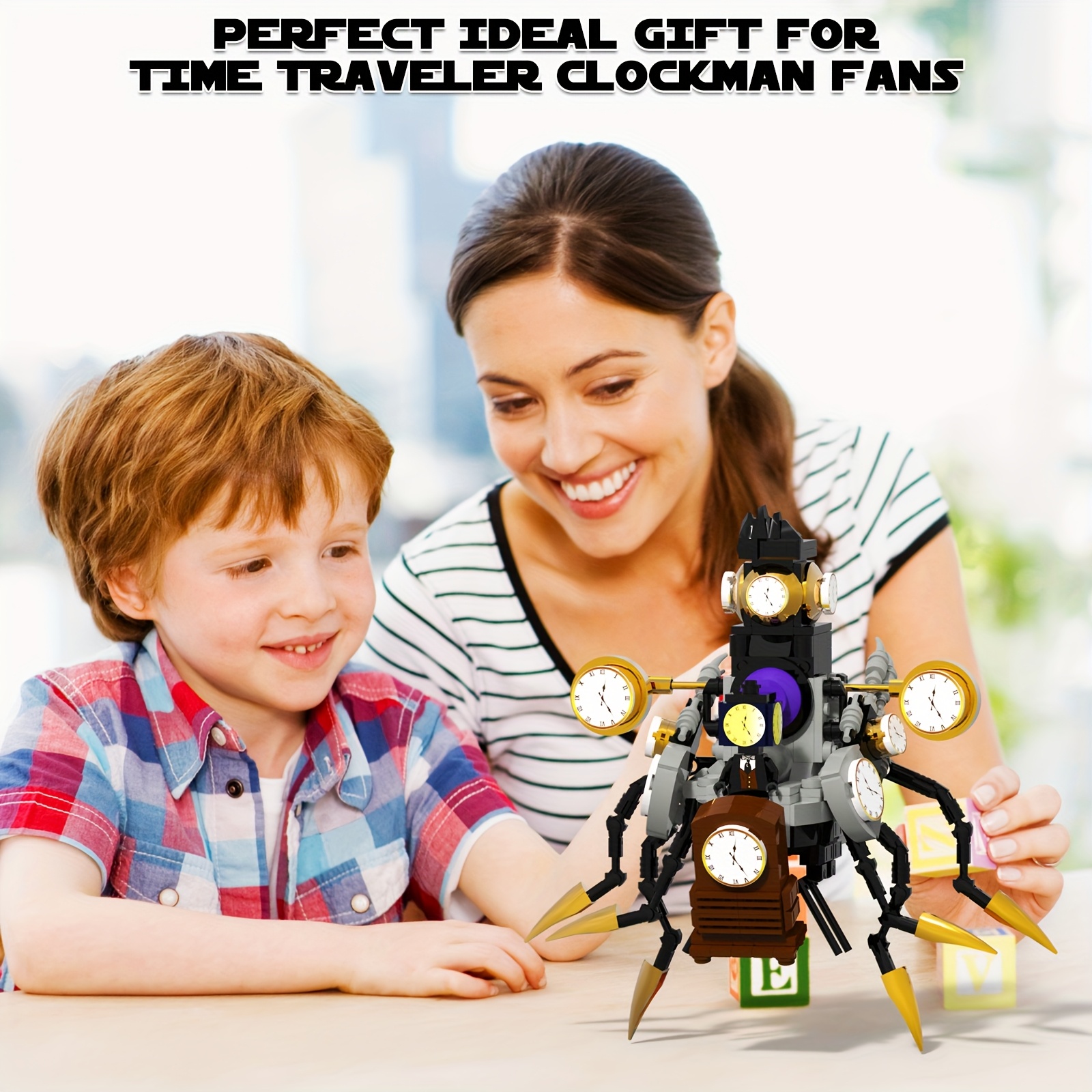 Clock Robot Building Blocks DIY Set