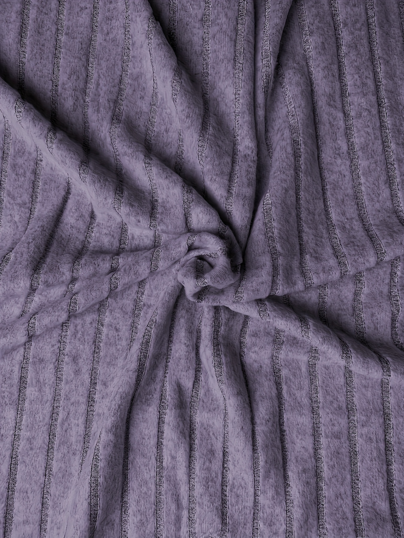 Plus Size V-Neck Casual Elegant Women's Top - Stretchy Fabric, Machine Washable, All-Season Versatile Blouse for Everyday & Formal Wear, Ribbed Texture, Medium Elasticity