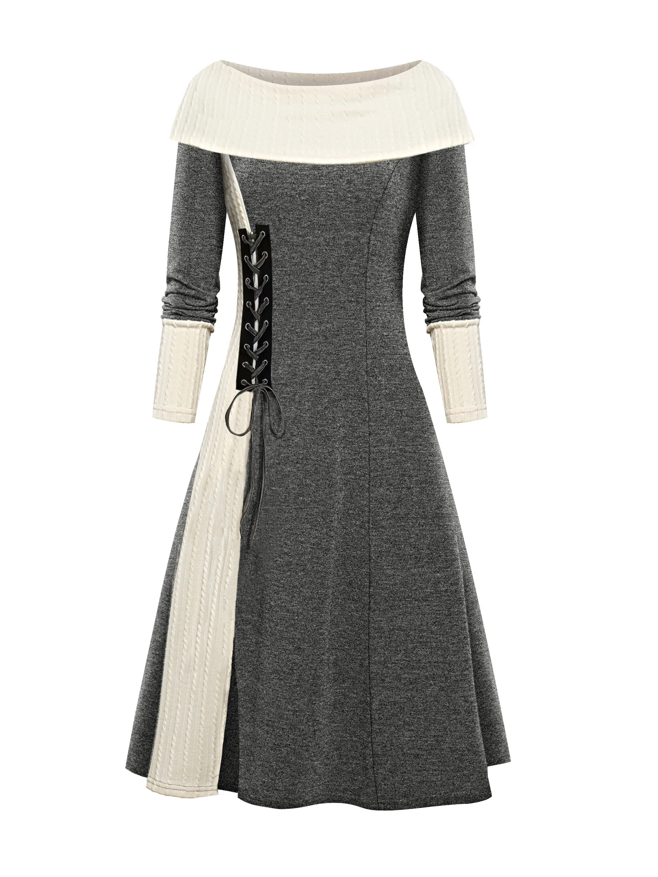 blue dress for baby girl Boat Neck Winter Garden Shift main image 0