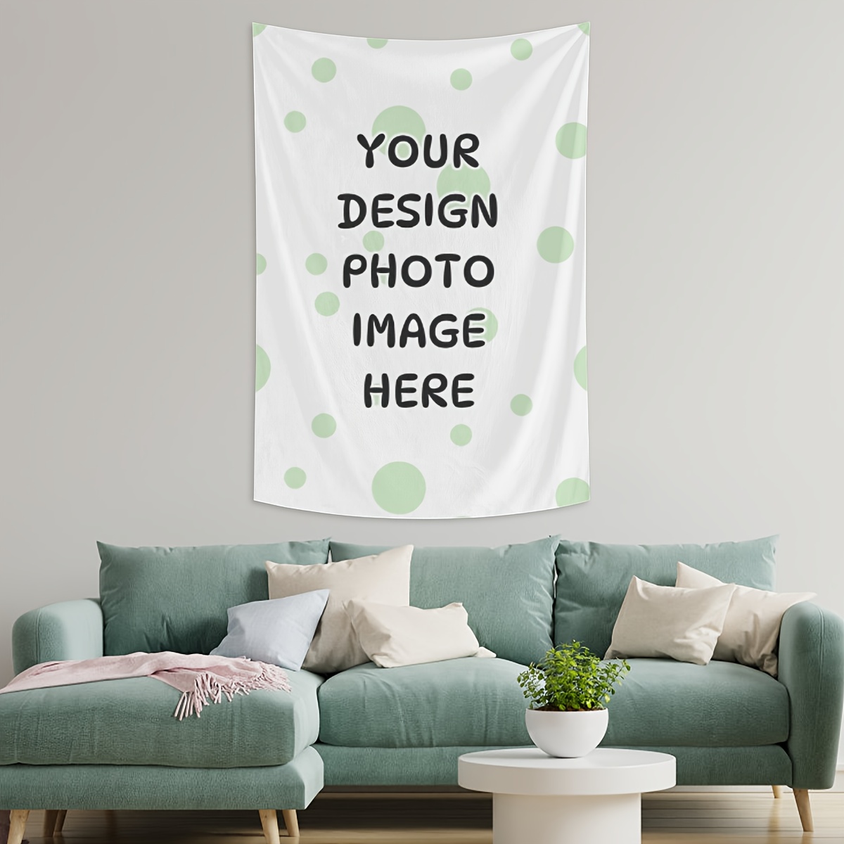 Image of 1pc Custom Vertical Tapestry, Personalized Wall Decoration Tapestry. Diy Customizable With Your Text And Images. A Creative Gift For , Perfect For Birthdays, Anniversaries, Or Special Occasions.