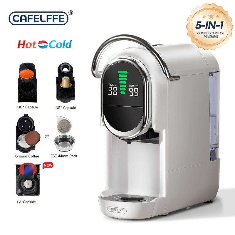 TEMU Macchina da caff癡 a capsule CAFELFFE aggiornata 6-in-1/4-in-1/ | Macchina da caff癡 portatile | Macchina da caff癡 | Macchina per espresso |
