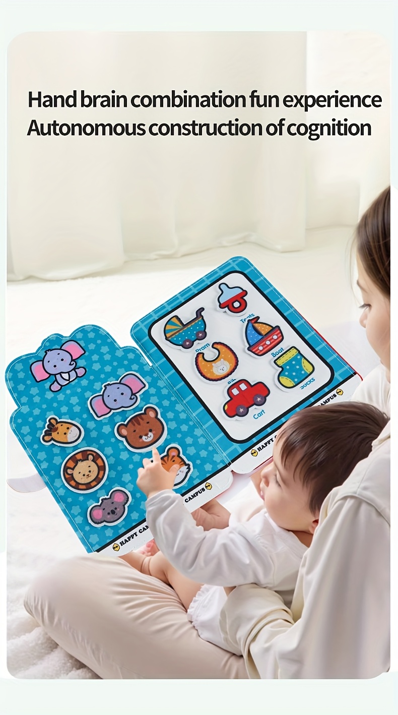 designed for babys enlightenment sticker book   used repeatedly   hand eye coordination and concentration   development of cognitive   Product details 13