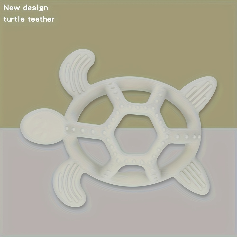 TYRY.HU Baby Turtle Teether Toy, Multi-Texture Chew Toy