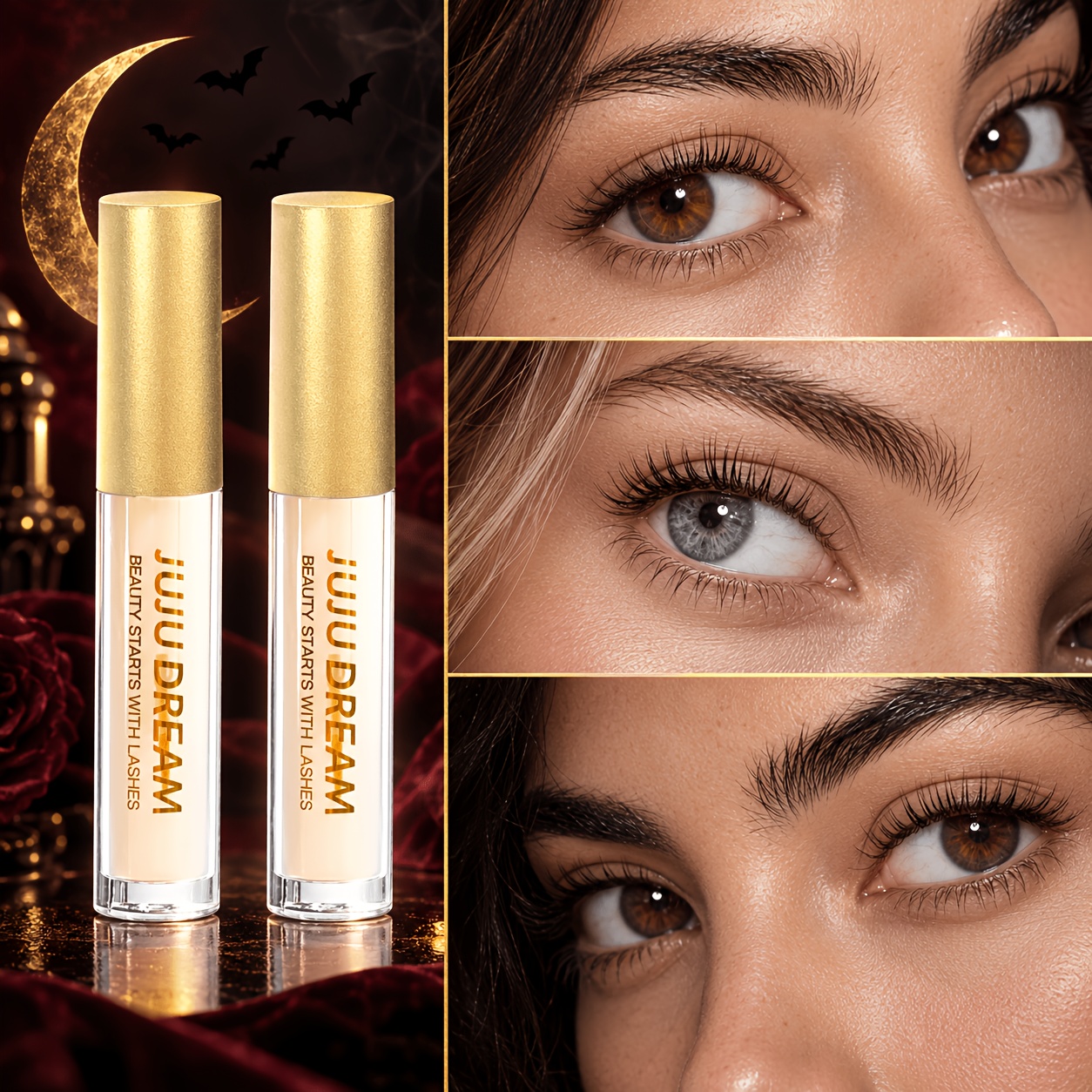 Image of [ Buy 1 Get 1 Free ] Nourishing Eyelash Serum, Gentle Moisturizing Lash Conditioner For , Travel Size Lash Serum For Makeup Prep, Valentine's Day Gift For Her