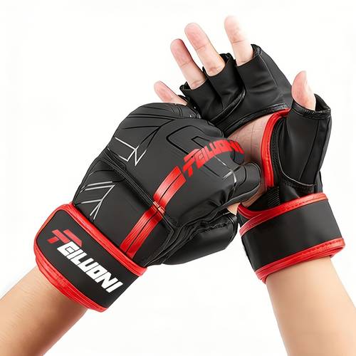 mens womens five finger mma gloves with half finger color suitable for boxing combat training sparring closure system for training tournaments and holiday gifts