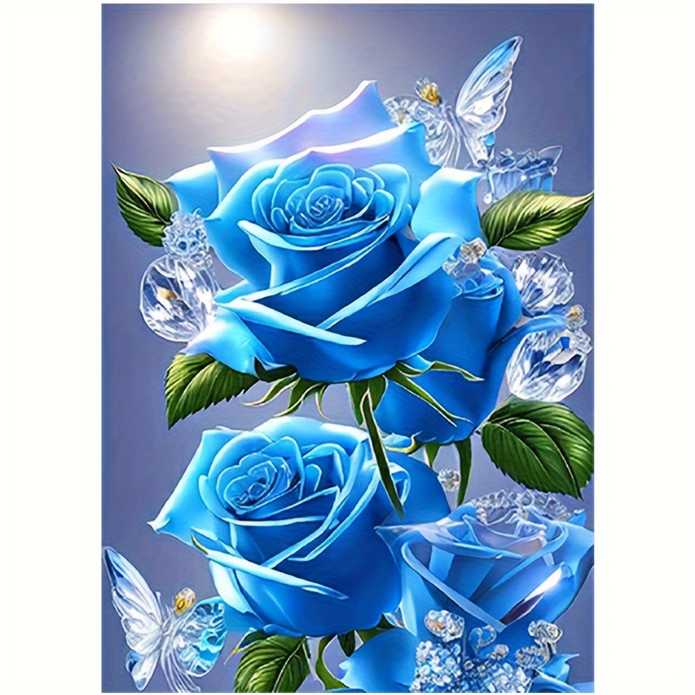 

Diamond Art Painting, Diamond Embroidery, Full Diamond, Flowers, Roses, 30x40cm/11.81inx15.75in