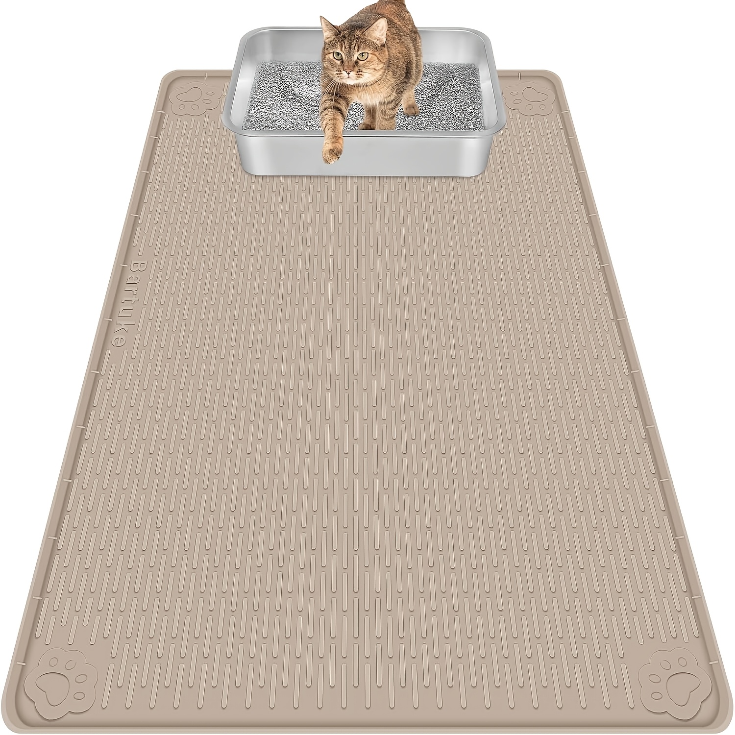 Temu – TEMU Extra Large Silicone Cat Litter Mat Suitable For Control, -friendly Litter Trapping Mat, Easy-clean For Large Litter Boxes, Suitable For Kitty