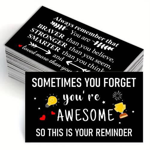 50 100 inspirational encouragement cards 9x5 4cm mini thank you notes for healthcare professionals nurses volunteers are than you believe stronger than you and you how are