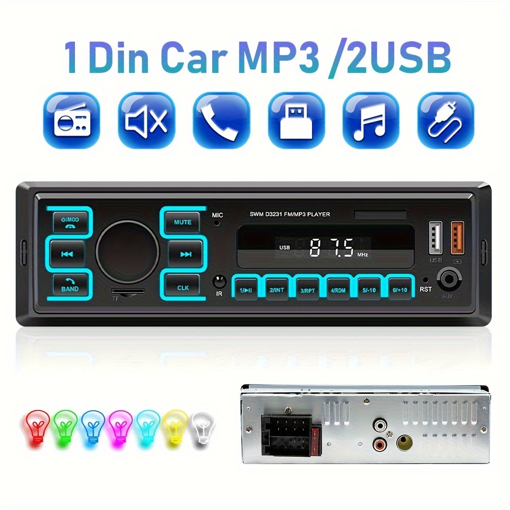 

1din Mp3 Car Radios 12v Car Mp3 Usb/sd/aux- Tf/u Disk App Location