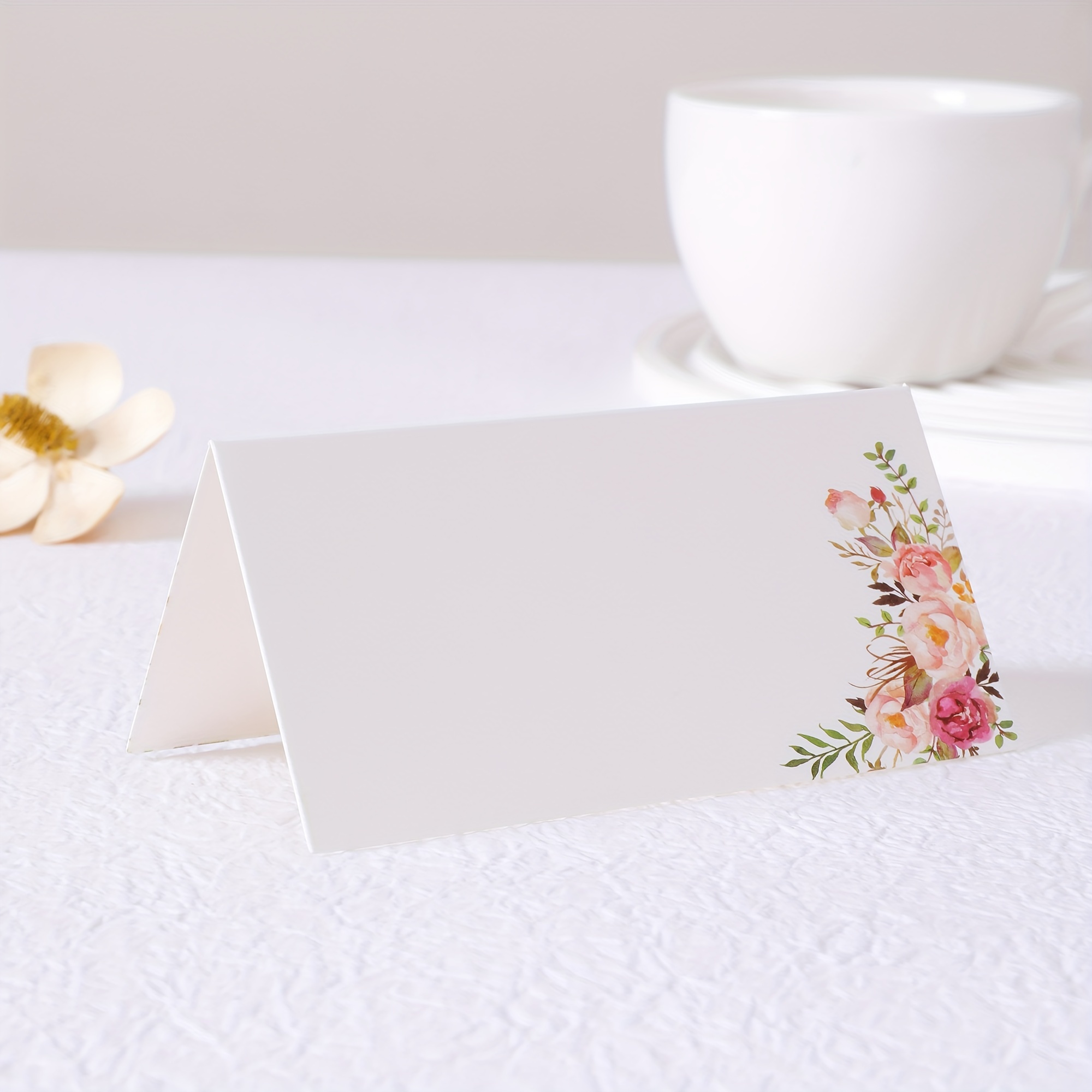 Maltese Watercolor Place Card