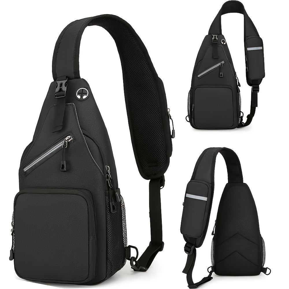 

Sling Bag Lightweight Crossbody Sling Backpack For Women Men Large Shoulder Chest Bag Daypack For Hiking Traveling