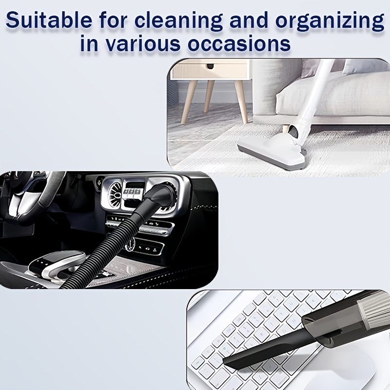 Cordless Handheld Vacuum Cleaner with Dual 2000mAh Batteries, USB Charging & Strong Suction - Lightweight ABS Design, Multi-Functional Attachments for Indoor/Outdoor Use, Cordless Vacuum Cleaner, Quick Cleanup, Ergonomic Grip, Highquality Construction, Office Cleaning, Home Maintenance, Compact Design, Durable Construction, Apartment Dwellers