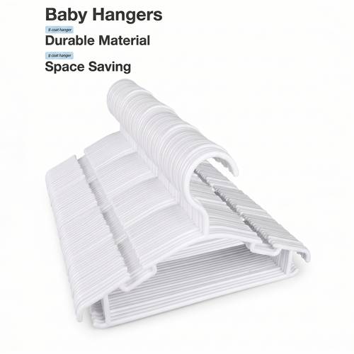 30 pack plastic mini hangers with non slip suitable for newborn toddler clothing storage ultra thin
