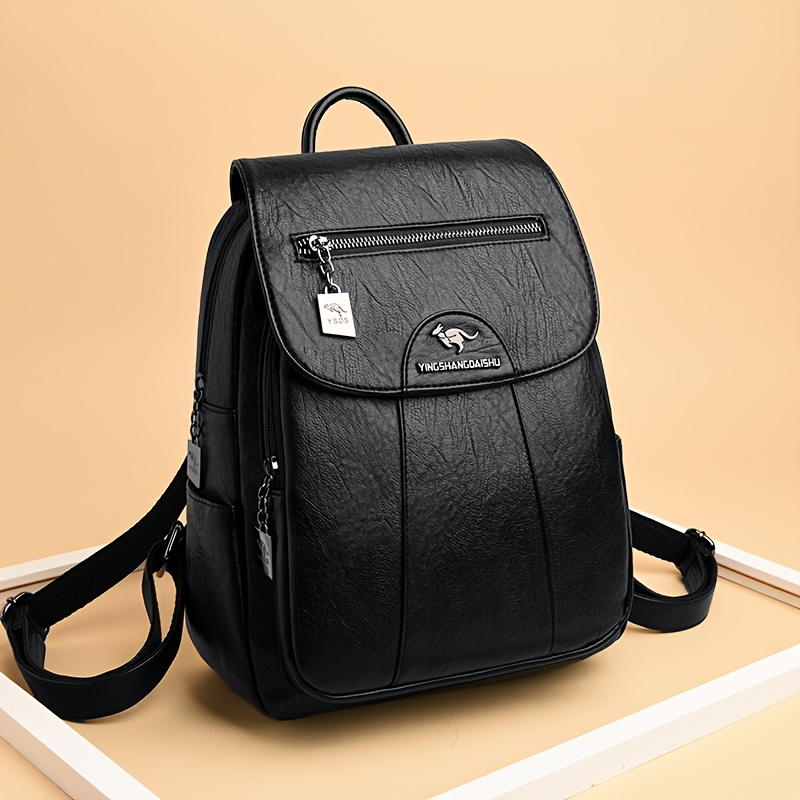 Image of 2025 New Large Capacity Women's Backpack, Fashionable Versatile Casual Minimalist Vintage Shoulder Crossbody Bag