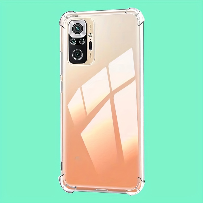 Cool Funda de Silicona Transparente para Xiaomi Redmi Note 10 Pro